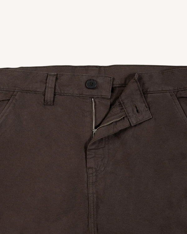 Faguo Hagenau Brown Workwear Hose Herren Baumwolle braun