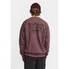 Revolution Printed Crewneck Dustpurple Everyday Heroes Pullover Herren bordeaux