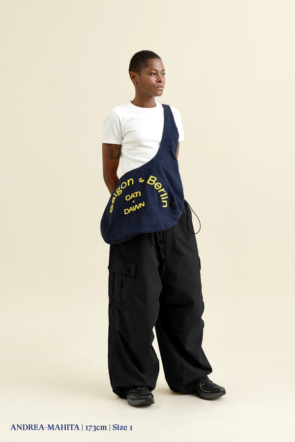 DAWN MAY MAY Cargohose Schwarz – Ansicht 3