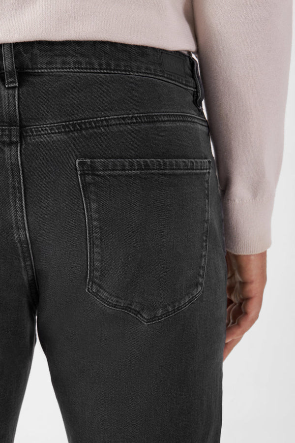 Dawn RISE Relaxed Tapered Vintage Black Minimal Stretch Jeans Herren