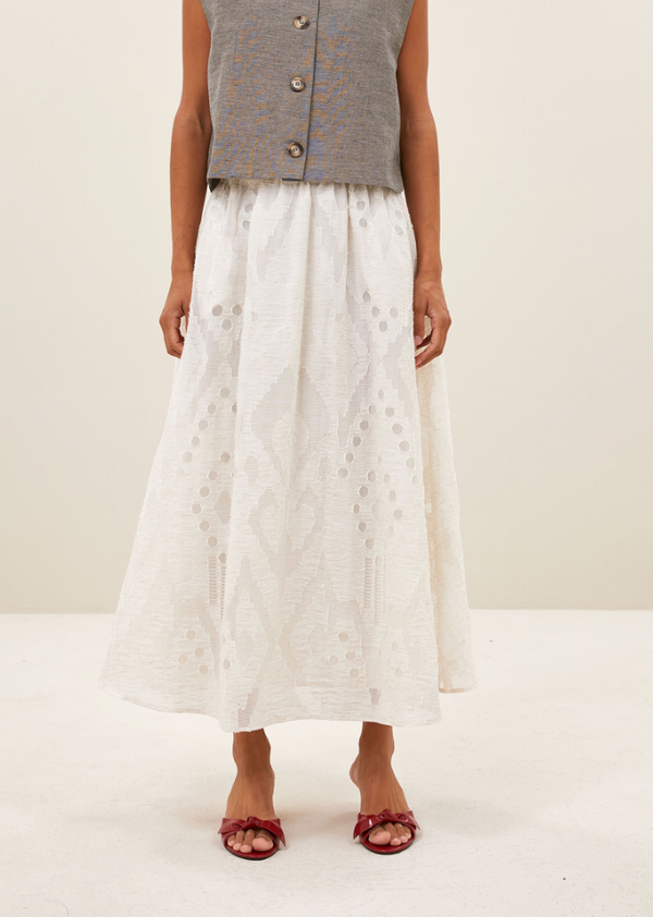 By-Bar Juta Mist Skirt Rock Damen creme