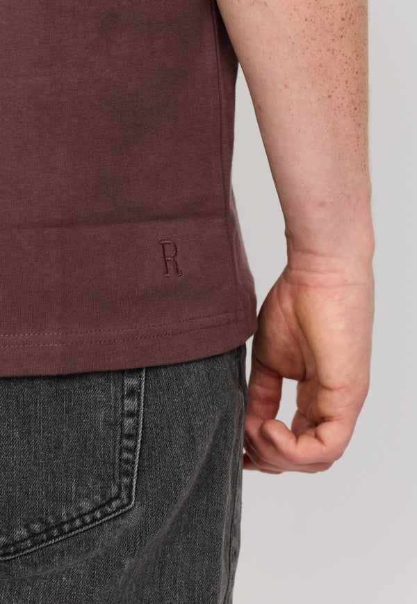 Revolution Dustpurple Loose T-Shirt Herren kastanienbraun