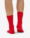 Colorful Standard Merino Wool Blend Socke - Red Tangerine