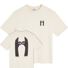 Bask in the Sun Look Tee Ivory Herren T-Shirt Relaxed Fit creme