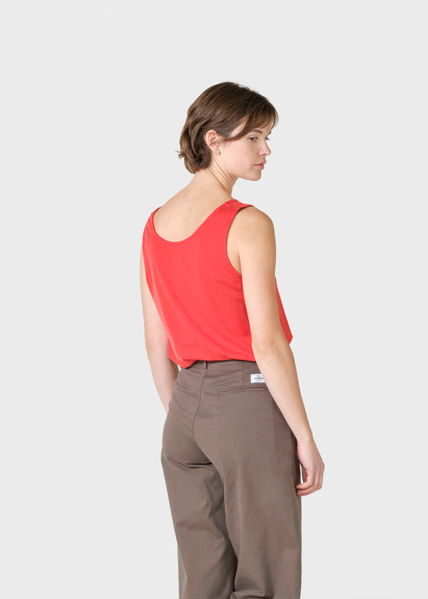 Klitmøller Aliya Top Damen Lyocell Shirt rot