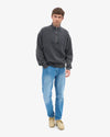 Colorful Standard Organic Quarter Zip Faded Black Pullover
