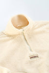 Arniko Moha Half Zip Fleecejacke Off-White Unisex Recycelt weiß