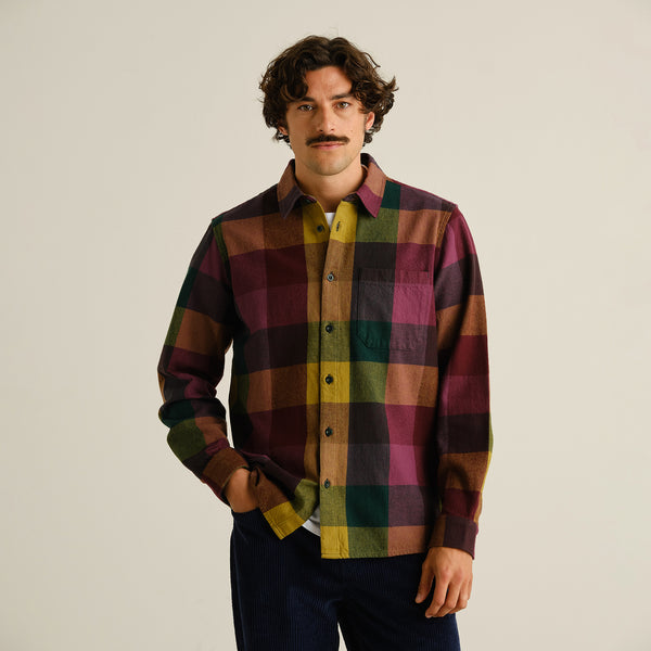 Dedicated Rute Flannel Check Bold Multi Color – am Model