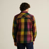 Dedicated Rute Flannel Check Bold Multi Color Flanellhemd Herren mehrfarbig – Rückansicht