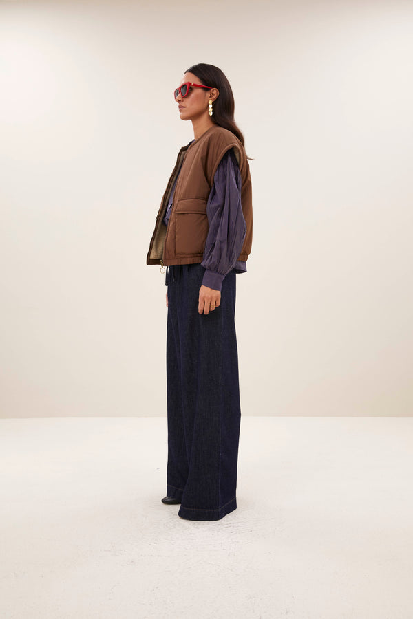 By-Bar Gio Sleeveless Jacket Hazel Damen Weste braun