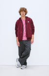 American Vintage Hoktown Weste Bordeaux Melange Herren dunkelrot meliert