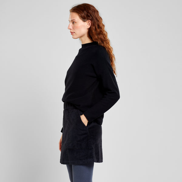 Dedicated Majorna Skirt Damen Cord Rock schwarz