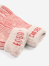 Bobo Bobo Choses Merino Wool Stripes Knitted Gloves Unisex Handschuhe Merino braun