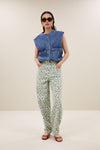 By-Bar Maggie Denim Sleeveless Jacket Weste Damen blau