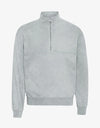Colorful Standard Organic Quarter Zip Faded Grey unisex hellgrau