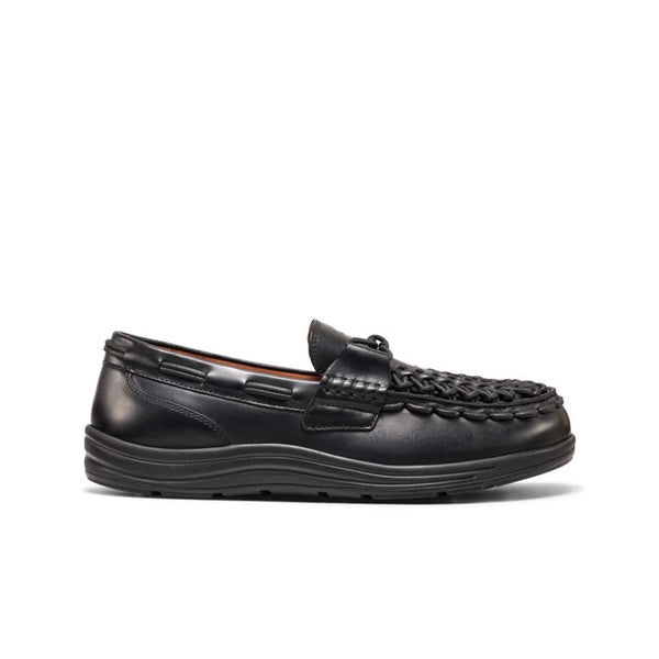 KEEN UNEEK Loafer Nocturnal Black Leder Schuhe Herren schwarz