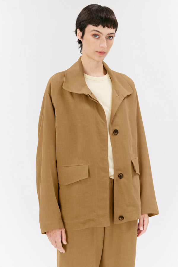 Elvine Majlis Utility Jacket Damen Jacke Paperbag beige