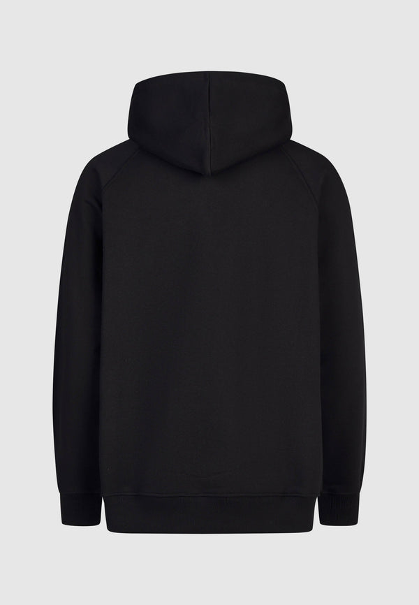 Cleptomanicx Mask Boxy Hooded Black Sweat Herren schwarz