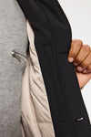 Elvine Bernt Black Nylon Stretch Jacke Herren schwarz
