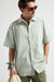 Trendsplant Mechanic Box Seaqual®Yarn Shirt Green Stripes Hemd Herren gestreift