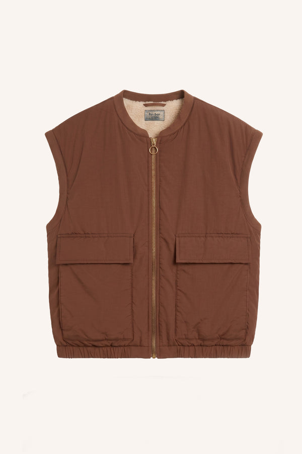 By-Bar Gio Sleeveless Jacket Hazel Damen Weste braun