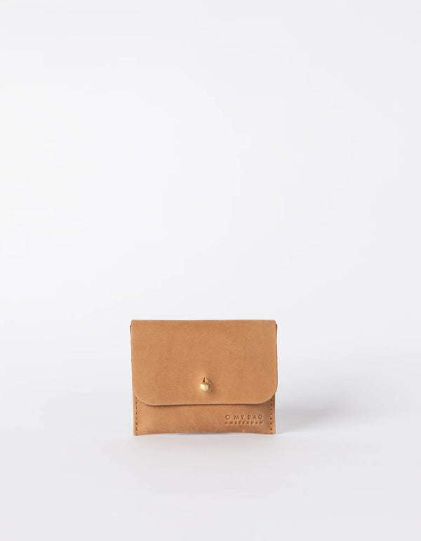 O MY BAG Cardholder Camel Hunter Leather Braun
