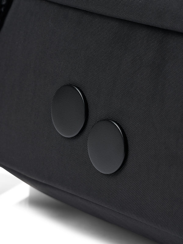 pinqponq Washbag Mono Maxgear Crinkle Black Kulturbeutel schwarz