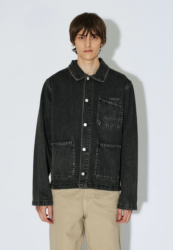 Dr. Denim Evon Worker Jacket Jeans Herren Vintage Black