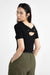Lovjoi Arnelia T-Shirt Black Viskose Damen schwarz