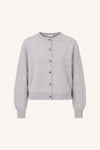 By-Bar Cleo Merino Cardigan Grey Melee Damen Strickjacke grau