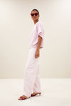 By-Bar Begum Slub Jeans Light Pink Damen Barrel Leg rosa