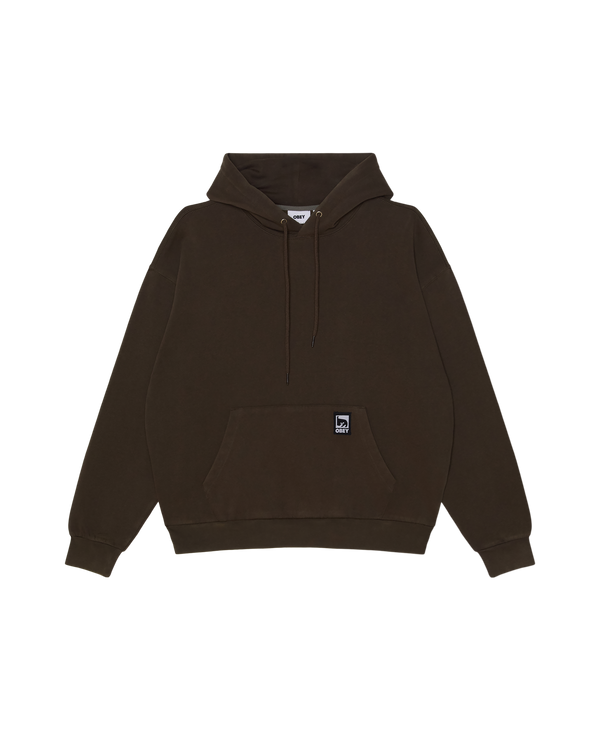 Obey Post Hood Dusty Black Olive Herren Hoodie braun