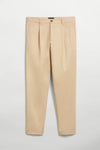 Elvine Arnason Khaki Light Cotton Lyocell Hose Herren beige