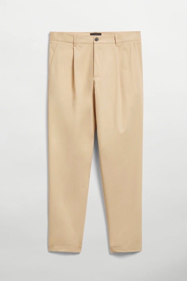 Elvine Arnason Khaki Light Cotton Lyocell Hose Herren beige