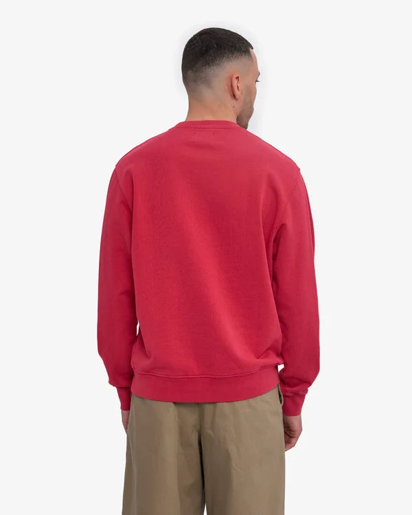 Colorful Standard Classic Organic Crew Sweatshirt Faded Red Unisex rot