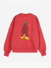 Bobo Choses Hidden Monster Crewneck Sweatshirt Damen Print rot