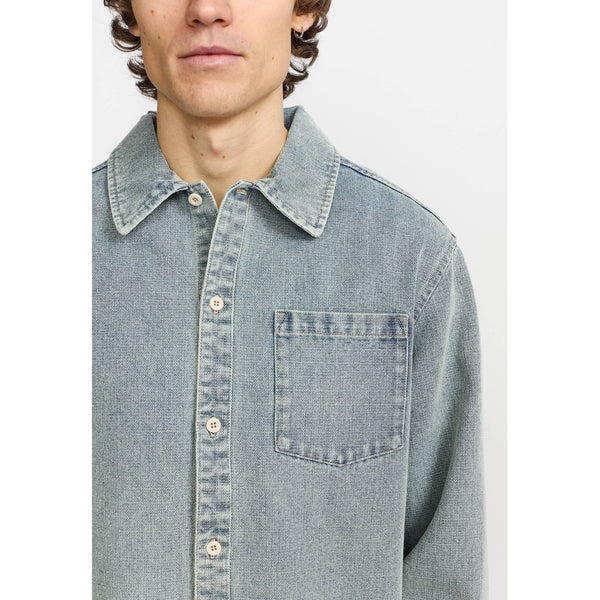 Revolution Casual Shirt Blue Hemd Herren blau
