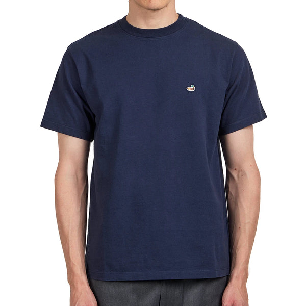 Edmmond Studios Duck T-Shirt Plain Navy Herren – Produktansicht 3