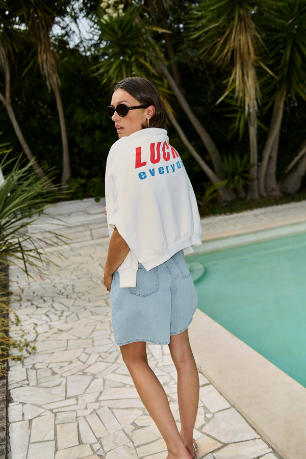 By-Bar Bibi Melange Lucky Everyday Sweater Damen Pullover grau