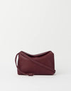 O MY BAG Sienna Mini Dark Cherry Soft Grain Leather Handtasche Leder kirschrot