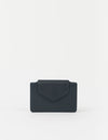 O MY BAG Harmonica Wallet Universe Blue Soft Grain Leather Portemonnaie Geldbörse blau