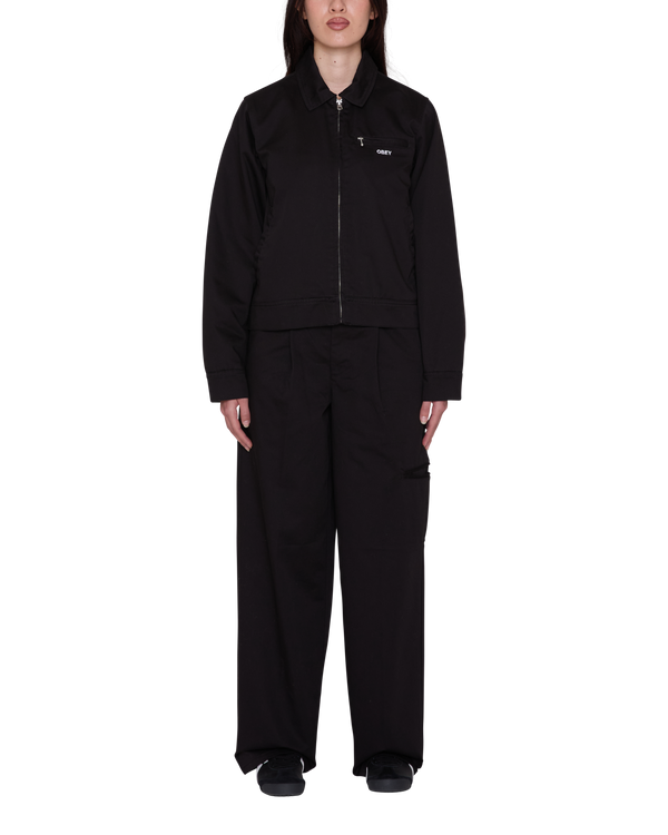 Obey Arden Jacket Black Damen Übergangsjacke Workwear schwarz