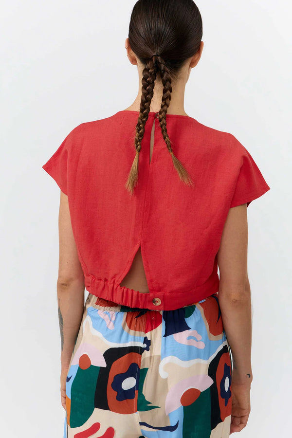 Suite 13 Red Hebron Top Damen rot