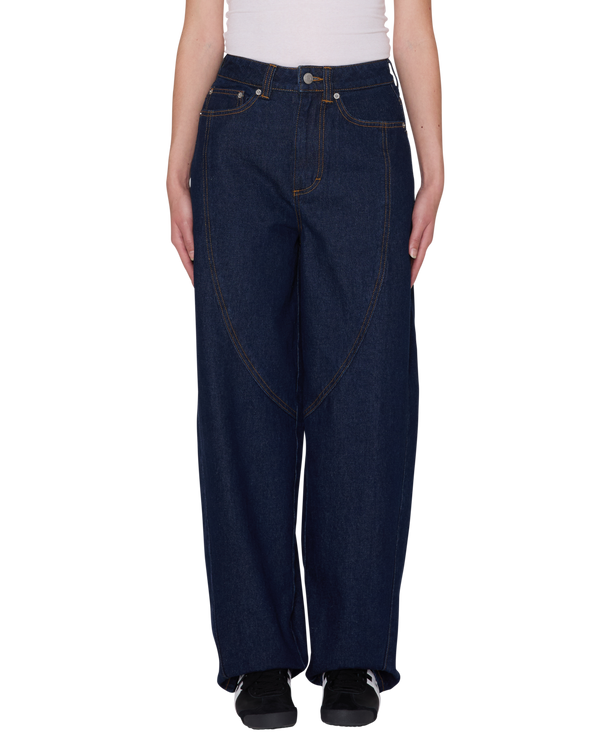 Obey Nana Denim Rinse Indigo Damen Baggy Jeans blau