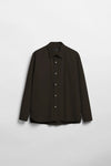 Elvine Ossian Poplin Deep Olive Herren Hemd oliv