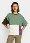 Selfhood Oversized T-Shirt Green Damen Colorblocking grün