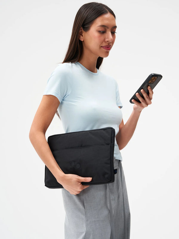 pinqponq Laptop Sleeve 14 - Crinkle Black Schutzhülle schwarz