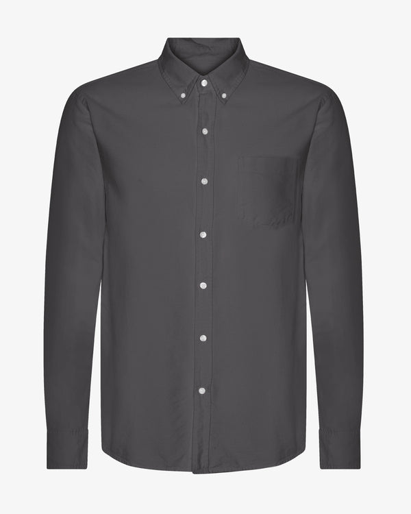 Colorful Standard Lava Grey Organic Button-Down Shirt Hemd Herren grau