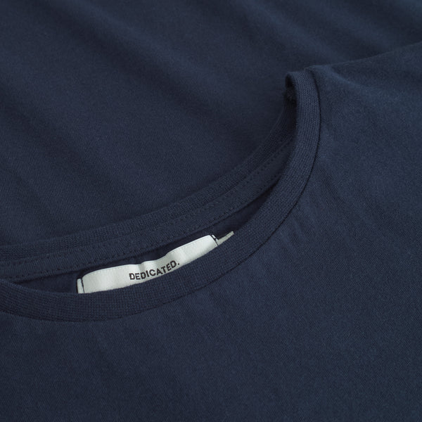 Dedicated Visby Base Navy T-shirt Damen dunkelblau