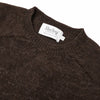 Harley of Scotland Shetland-Pullover Herren Dunkelbraun meliert
